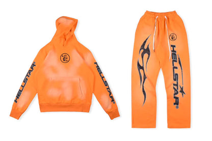 Hellstar Studios Orange Hoodie 2024 New