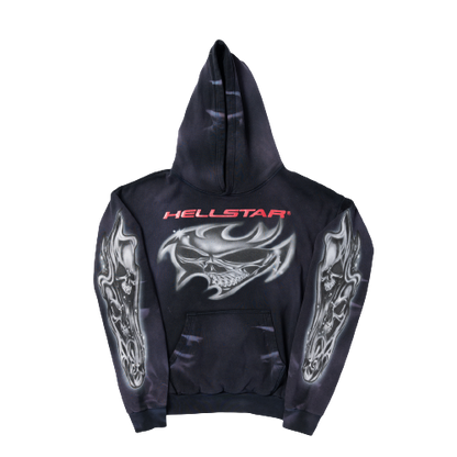 Hellstar Studios Airbrushed Skull Hoodie 2024 New