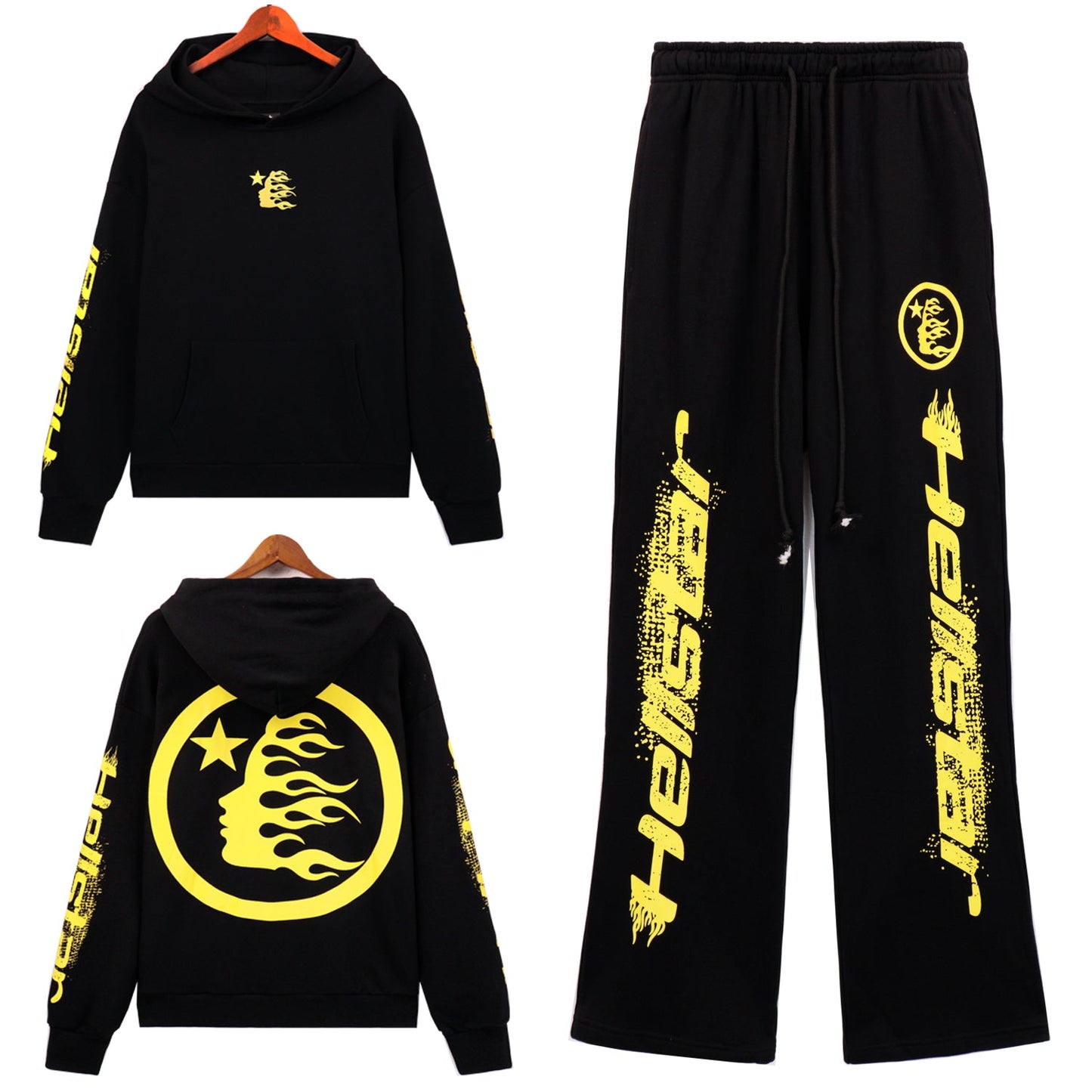 Hellstar Studios 2024 New Hoodie and Pants Set 5658