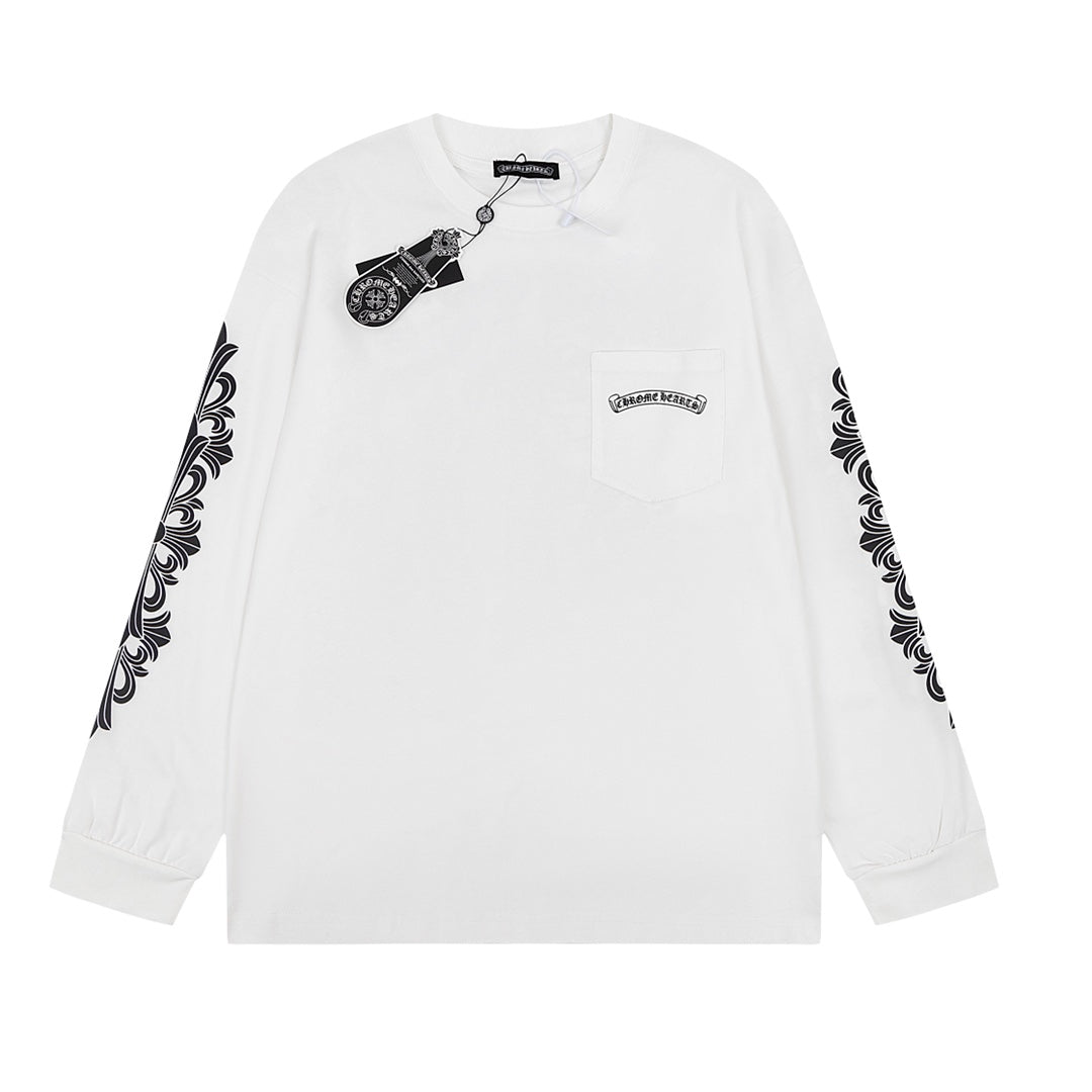 Chrome Hearts Men's Long-Sleeve T-shirt Sweatshirt 8800